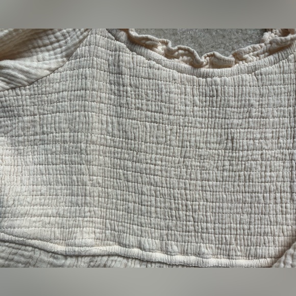 INGRID SMOCKED MINI DRESS Ivory - Picture 14 of 15